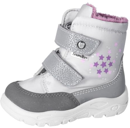 RICOSTA Mädchen Winterstiefel Milena, Kinder Lauflernschuhe, Weite: Mittel, lose Einlage, Sympatex, vegan, wasserdicht, Graphit/Silber (420), 28 EU