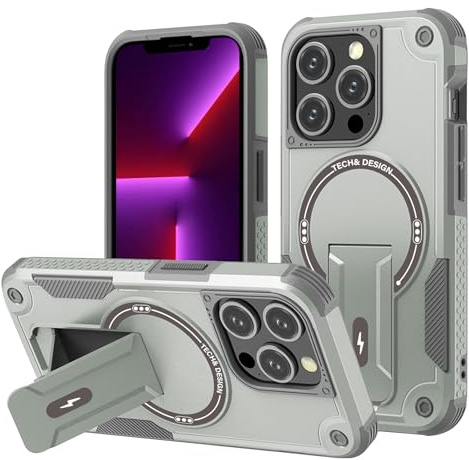 DIMIYER Panzerhülle für iPhone 13 Pro Hülle mit Ständer, Heavy Duty Schutzhülle für iPhone 13 Pro Hülle, Ganzkörper Militärischer Robust Stoßfest Handyhülle für iPhone 13 Pro Case