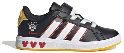 adidas Unisex-Kids Tennis Shoes, Black, 19.0 cm