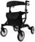Parvum SuperLight Rollator – Grau – ultraleicht (5,1 kg), aus Aluminium, faltbar, (74 × 64 cm), mit Sitz und Rückenlehne, versteckten Bremskabeln – ideal für Alltag & Reise - Gehhilfe für Senioren