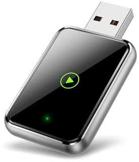 TKHIN CarPlay Wireless Adapter for iPhone - Effortlessly Convert Wired to Wireless CarPlay, Plug-and-Play Setup, Broad Compatibility with iPhones Running iOS 12+ (Only for iPhone)