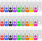 TEWENE Lot de 100 clés USB 2.0 de 2 Go, stockage USB avec porte-clés et autocollant