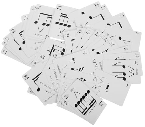 Rhythm Flash Cards Music Notation Learning Card Paper Set | Music Theory Training, Lightweight Portable Design, for Music Students and Enthusiasts
