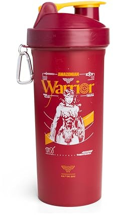 Smartshake Protein Shaker Bottle for Protein Mixes - 33 oz | Shaker Cups for Protein Shakes | Protein Shaker Bottle| BPA Free Shaker | Wonder Women