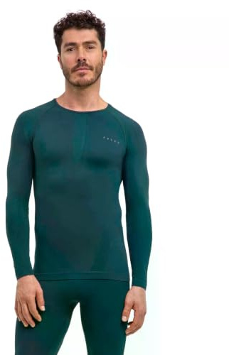 FALKE Herren Warm Round Neck Funktionsshirt Langarm schnelltrocknendes atmungsaktives nachhaltiges Funktionsmaterial für milde bis kalte Temperaturen warme Funktionsunterwäsche 1 Stück