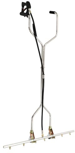 Cepillo de agua para hidrolimpiadora a presión, limpiador de suelos, limpiador de terrazas, 7 boquillas, acero inoxidable, con ruedas universales, 40 l/min, máx. 3447 kPa