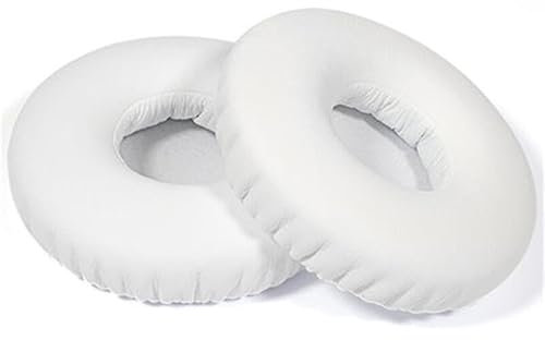 Ear Pads Compatible with Beats Solo HD Wirelessh Headphones, Protein Leather Solo 1.0 Wireless Ear Pads Cushions Replacement,White