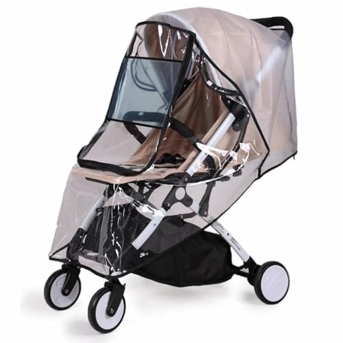 Universal Regenschutz für Kinderwagen Babywannen, Waschbar Baby Kinderwagen Regenschutz, Regenverdeck für Bequemes Zugangsfenster, Windschutz, Regenabdeckung, Kinderwagen (heise,1 pcs)