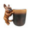 Taza de perro salchicha 3D, taza de perro con asa, taza de café de acero inoxidable con forma de perro 3D, salchicha de resina, decoración de mesa para el hogar y la oficina