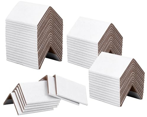 PH PandaHall 50 Stück Kartonkantenschutz 5x5x7.6cm Verpackungskarton Eckenschutz Weiße Verstärkte V Board Eckschützer Für Den Versand Und Umzug