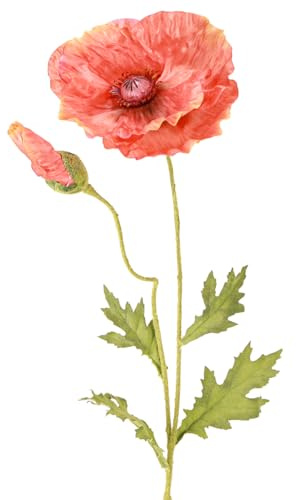 Viana Mohnblume Kunstblume Orange 13cm 84cm Deko Blume
