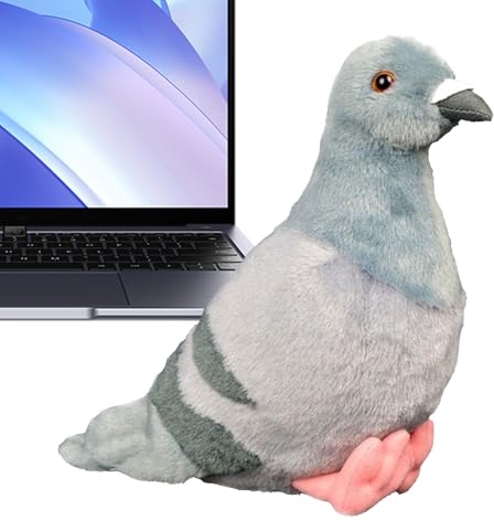 SVCEQZE Tauben Spielzeug, 30cm PP Baumwolle Tauben Kuscheltier, Plüschtaube Plüschvogel, Taube Plüschspielzeug, Realistische Taube Plüschspie Spielzeug Für Wilde Tiere, Geschenk Für Freunde Und Kinder