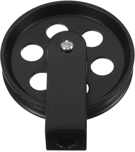 Anneome Seilrolle Leicht zu Montieren Metall Pendelleuchte für Edelstahl Schwarz Starke Tragkraft und Hängende Lampe Wandhalterung
