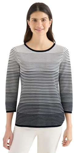 Cecil Damen Pullover mit Rundhals und Streifen