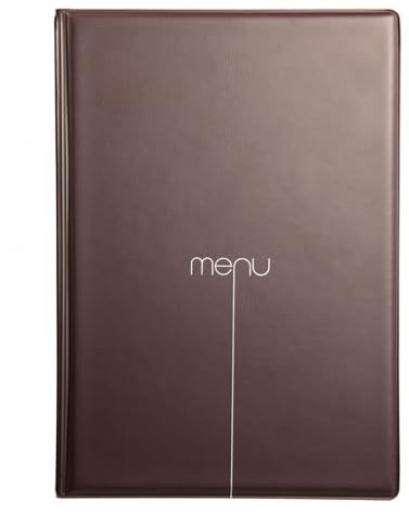 DAG Style Porte-Menu Ligne Risto, Format A4, Couleur Noir, fabriqué en Italie, pour Feuilles 21x29,7cm