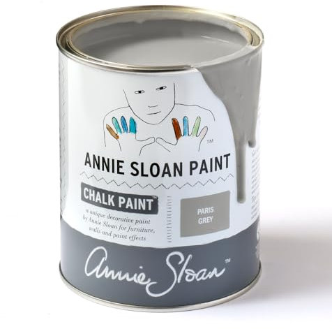 CHALK PAINT (R) by Annie Sloan - Paris Grey (Quart - 32oz) - Decorative paint for furniture, cabinets, floors, home decor and accessories - Water-based - Non-toxic - Matte finish