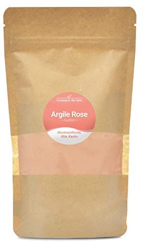 Argile Rose Montmorillonite - Poudre surfine - 300g - Argile Brute 100% naturelle, qualité Premium - Pour la cosmétique maison