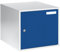 QUIPO eurokraft | Basic | Schließfachwürfel | HxBxT 350 x 400 x 450 mm | Vollblechtür | lichtgrau/enzianblau