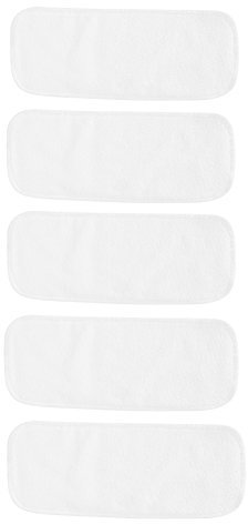 5Pcs Couche-culotte Insert Doublures de Fibre de Bambou Pour bébé Insert Doublure Nappy Réutilisable