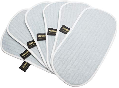 LTWHOME Panni di Ricambio in Microfibra compatibili con Scopa a Vapore Hoover SSS1500 SteamJet Express (Confezione da 6)