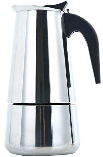 XINGYU Kaffee- und Teekanne, Handkaffeetopf, 4 Tassen, 200 ml, Edelstahl, Kochfeld, Espressomaschine mit Sicherheitsventil aus Kupfer, silber, 200ML
