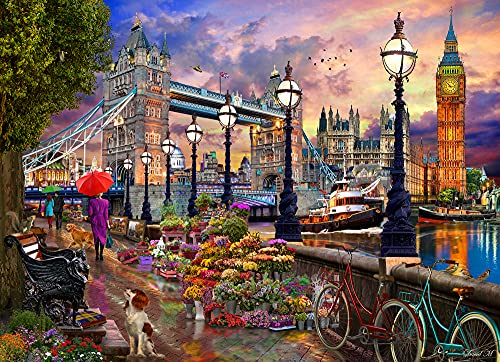 Vermont Christmas Company London Promenade Jigsaw Puzzle 1000 Piece Age 12+