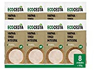 ECOCESTA MEJOR CADA DIA - Pack de 8 Unidades de 500 g de Harina Ecológica de Trigo Integral - Ayuda a Regular el Tránsito Intestinal - Alto Contenido en Carbohidratos