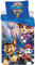 BrandMac Paw Patrol Bettwäsche 135x200 80x80 „The Movie'' zum Kinofilm – 100% Baumwolle - Kinderbettwäsche zum Wenden von Paw Patrol mit Kopfkissen- und Bettdeckenbezug, Blau