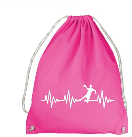 Herzschlag Handball Turnbeutel - Ekg Handballer Handballspiel Sport Werfen