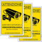 Pubblimania AREA VIDEOSORVEGLIATA Cartello in alluminio metallo 3 mm di spessore. Telecamera CCTV (N° 3 - Cm 15x20)