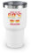 Gobelet de 887 ml en acier inoxydable - Couleurs hilarantes - Style vintage - Rap et Funk - Robe des années 80 - Acrobaties amusantes - Pour les amateurs de bar - 887 ml - Blanc