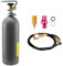 SPRUDELUX® | CO2 Adapter-Hochdruckschlauch für Sodastream DUO QUICK CONNECT QC | Für Anschluss an grössere CO2 Flaschen, Kohlensäureflasche | Wassersprudler CO2 Schlauch | (DUO + CO2 Flasche)
