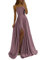 xxxiticat Damen Elegant Lange Ballkleider Satin A-Linie Hochzeitskleid Abendkleider Sexy Neckholder Spaghetti Brautkleid Kleider Lang Prinzessin Brautjungfer Kleid(TP,M)