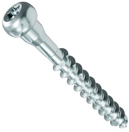 Vis de connexion bois 30-70 mm 250 pcs. | Vis à bois, vis de ferrures d'angle, vis de ferrures, TX 20 filetage complet avec embase de tige 5,0 x 60 mm - 250 pièces