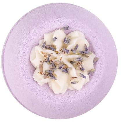 accentra handgemachte Badebombe MY BATH mit Dekoration, 190g, Motiv/Duft: Lavendel