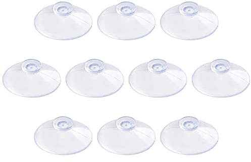 Pawfly 10 Pack Trasparente Ventose 3 cm PVC Plastica Piccola Succhiatrice per Vetro senza Ganci per la Decorazione Domestica e Organizzazione