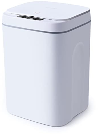 FUNYSF Poubelle automatique de 16 litres avec capteur intelligent pour la maison, le salon, la cuisine, la salle de bain et les toilettes