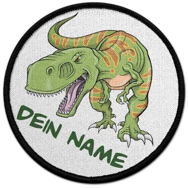 Patch Tyrannosaurus personalisiert Dino Kinder Dinosaurier T-rex Zähne #44104