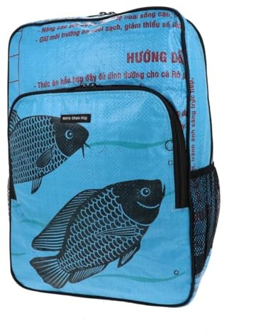 More Than Hip Trong Laptop Rucksack - 15,6 Zoll Laptoptasche aus Recycelten Zementsäcke Backpack Herren und Damen Wasserbeständig 15.6L