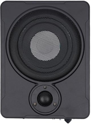 8 Zoll Subwoofer Schlanker Auto Untersitz Subwoofer Kompakt Basslautsprecher Aktive Lautsprecher Verbesserter Bass Mit Kabel Set 600W