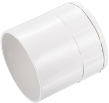QUARKZMAN Adaptador de Conducto Macho de PVC con Tuerca de Bloqueo, Abrazaderas de Tubería de 75 mm, Sellado de Conducto, Conexión para Adaptador, Paquete de 1