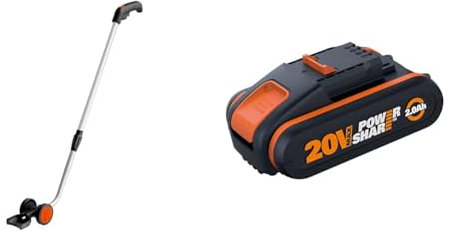WORX - Poignée d'extension pour coupeherbe WA0040, convient aux modèles WG801E.91 et WG801E.5 & Batterie Li-Ion 20 V / 2,0 Ah - WA3551.1
