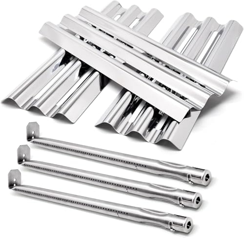 Criditpid Grillersatzteile für Napoleon LEX 485, LEX 605, LEX 730 Serie, Legend 485, Mirage, Lifestyle Gasgrills, Napoleon S81001 Heizplatte Flammenbändiger und Brenner für Napoleon Grillteile