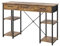 Vicco Schreibtisch Chino, Arbeitstisch für das Büro, Eiche rustikal, 120 x 78 cm mit 3 Schubladen