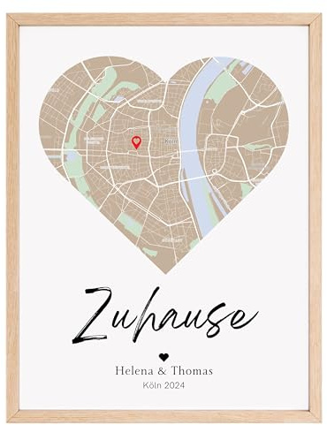 Little Mathilda Einzugsgeschenk Bild Hauseinweihung Geschenke zum Einzug Koordinaten Zuhause personalisiertes Poster Wanddeko Wohnzimmer & Bilder Wohnzimmer Richtfest Einweihungsgeschenk Haus