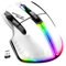 Spirit Of Gamer - Pro M5, Souris Gamer sans Fil RGB pour PC, 8 Boutons Programmables Dont 1 Rapid Fire, Connexion Bluetooth & 2,4 GHz, Autonomie Longue Durée 90h, Gaming Mouse RGB Ergonomique, Blanc