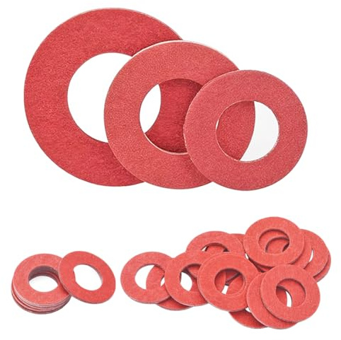 Ctyjia 100 Stück Unterlegscheiben M3x6x1mm Fiber Dichtungen, Flache Unterlegscheiben Fiber Washer, O-Ringe Unterlegscheiben