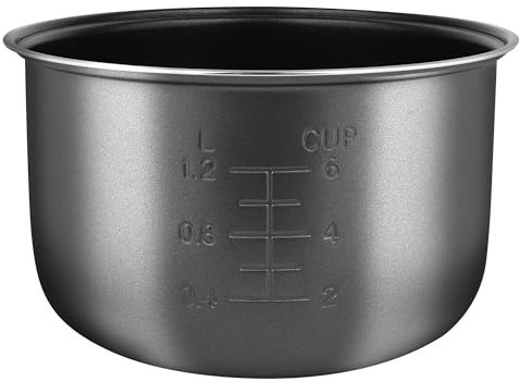Linkidea Rice Cooker Inner Pot Replacement, 304 Stainless Steel Pressure Cooker Pot, Dishwasher Safe Replacement Inner Bowl Compatible with Zojirushi NS-WSC10 5.5 Cups Cooker