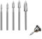 hzexun Juego de Brocas para Tallar Madera Compatible con Dremel,5 Piezas Brocas de Tallar de Carpintería con Vástago de 1/8” para Bricolaje Tallado,Grabado,Taladrado, Bricolaje,Micro Escultura