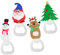 LIFKOME 4 pezzi Apribottiglie Natalizi Apribottiglie Tema Festivo con Natale e Pupazzo Strumento per Feste e Speciali